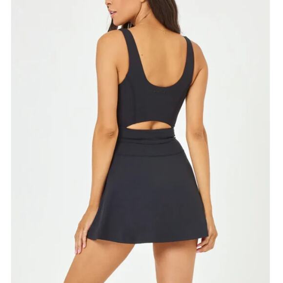 L*Space Women's Black Active Patterson Mini Dress Size XS - Picture 2 of 10